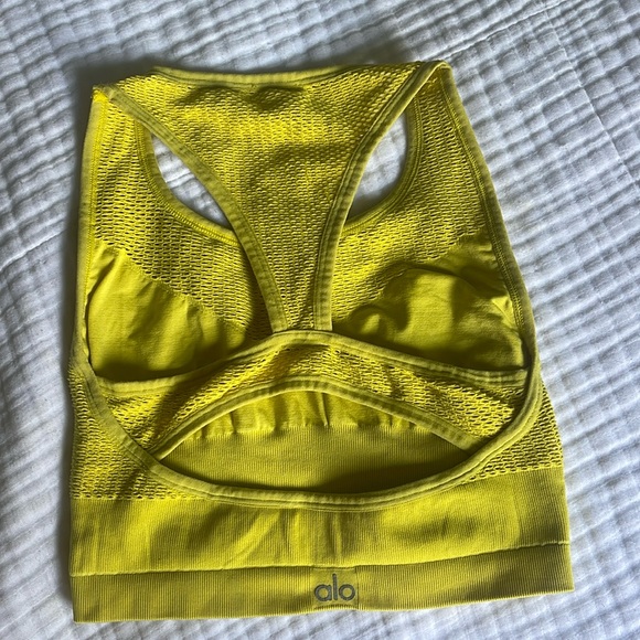 Alo Power Crop in Zest - Picture 4 of 4